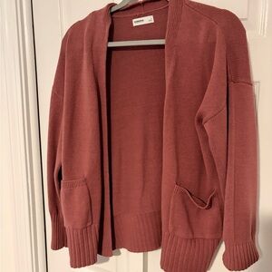 Sonoma Women's Open Front Cardigan - Dusty Rose